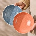 thumbnail image 3 of European Japanese American Household Soup Plate Deep Plate Ceramic Plate Glazed Porcelain Salad Plate Deep Plate, 3 of 10
