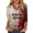 Xvnan1 Red, variant on Scgirl Womens 3/4 Sleeve V Neck T Shirts Halloween Thanksgiving Fall Graphic Tee Tops