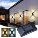thumbnail image 1 of Xihbxyly Aplique Solar de Pared, Iluminación Exterior de 4 Lados, Resistente Al Agua Ip65, Decoración Moderna para Jardín, Patio o Porche, Fácil Instalación, Luz Cálida, Tamaño 12 X 6,3 X 3 Cm, 1 Paq, 1 of 7