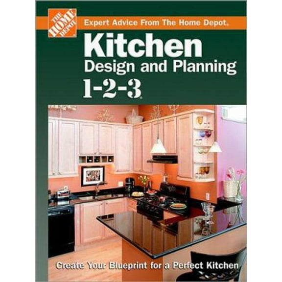 Pre-Owned Home Depot Kitchen Design and Planning 1-2-3 (Hardcover) 0696217449 9780696217449