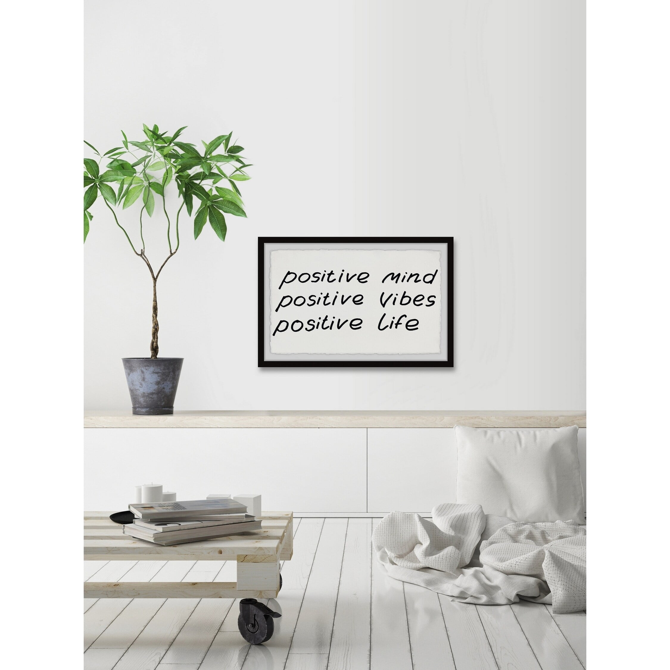 Marmont Hill Positivity Framed Wall Art, 16" x 24"