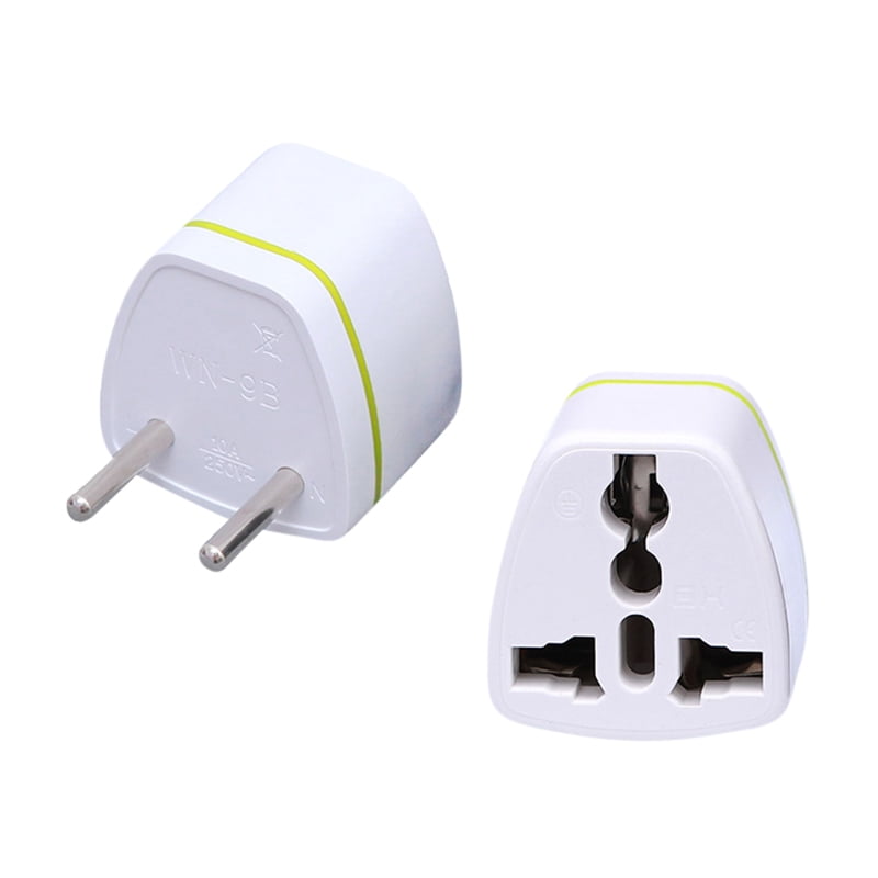 esposa mentiroso en cualquier momento European Travel Plug Adapter, Europe Power Adaptor Charger Dual Input -  Ultra Compact - Light Weight - USA to any Type C Countries such as Italy,  Iceland, Austria and More - Walmart.com
