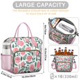 thumbnail image 5 of Pioneer Flower Floral Print Pattern Womens Lunch Box for Work,Insulated Large Lunch Bag for Tween and Teen,Loncheras Para Mujer,Leakproof Adult Lunch Bag for Work,Beach,Travel,Picnic,Camping, 5 of 7