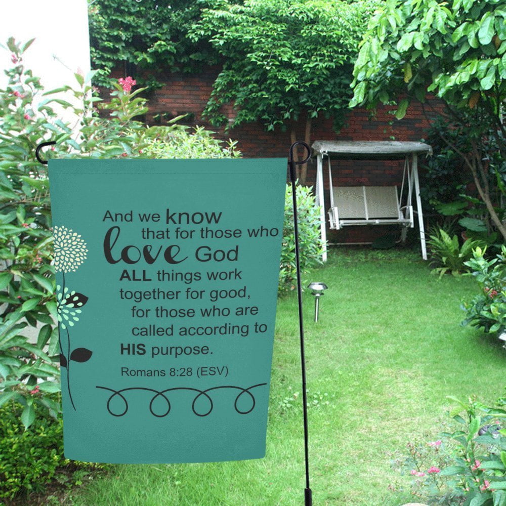 MYPOP Bible Verse Decor Garden Flag 12x18 inches - Walmart.com