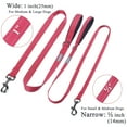 thumbnail image 6 of VIVAGLORY Dog Leash with Padded Handle, Reflective Nylon Lead, Medium & Large, Red, 5 ft, 6 of 7