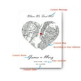 thumbnail image 5 of Where We First Met Map, Custom Canvas Print Couple Gift, Personalized Map Print Anniversary Wedding Gift For Her/Him, 5 of 7