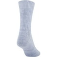 thumbnail image 4 of Gold Toe Women's Recycled Soft Cable Crew Socks, 2 Pairs, Washed Blue, Peacoat, Shoe Size: 6-9, 4 of 4