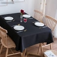 thumbnail image 1 of Manteles cuadrados negros puros para mesas de comedor y café, cubiertas antiincrustantes para restaurantes qym unisex, 1 of 2