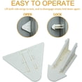 thumbnail image 3 of Cerraduras para puertas correderas para bebés, cerraduras de seguridad con fuerte adhesivo 3M, fácil de usar, 8 piezas (blanco), 3 of 5