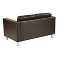 thumbnail image 3 of OSP Home Furnishings Pacific LoveSeat In Espresso Faux Leather, 3 of 5