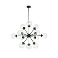 thumbnail image 5 of Warehouse of Tiffany Masakee 12-light Sputnik Metal Chandelier with Clear Glass Globe Shades, 5 of 5