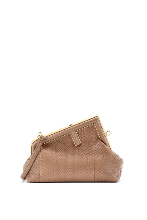 Pre-Owned First Bag Python Small By Rebag