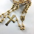 thumbnail image 4 of QDhaobang Fashion Jewelry 14k Yellow Gold Rosary Necklace, Virgin Cross Of Jesus Pendant Necklaces , Heavy Golden Hip hop Men Jewelry, 4 of 6