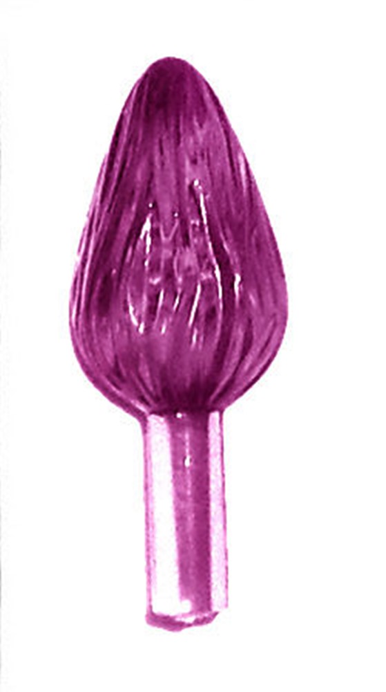 Extra Large Ceramic Christmas Tree Bulbs Purple Color 25 pcs