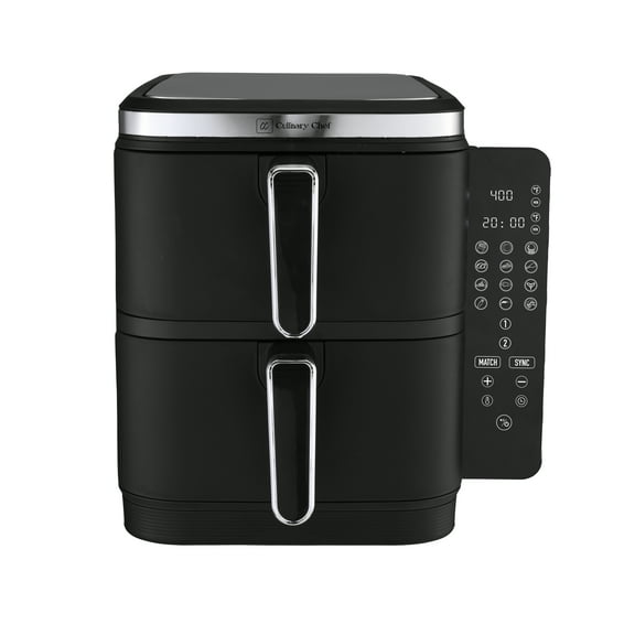 Culinary Chef, 11.6 Qt./10.4L Double Stack Digital Air Fryer, Black