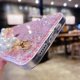 thumbnail image 5 of Funda para iPhone SE con pulsera de perlas suaves y purpurina, a prueba de golpes, para niñas, 5 of 8