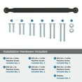 thumbnail image 4 of Amerock Coble 12 inch (305mm) Center-to-Center Matte Black Appliance Pull, 4 of 6