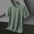 thumbnail image 1 of Nouveau T-shirt à Manches Courtes Col Rond Gaufré pour Hommes, 1 of 5