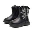 thumbnail image 6 of Meckior Toddler Girls Boys Combat Ankle Boots Little Kid Waterproof Outdoor Chelsea Fall Booties Leather Comfort Shoes, 6 of 7