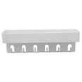 thumbnail image 4 of COMPUKAS White Plastic Wall Hooks and Key Rack Organizer, Wall-Mounted Holder for Keys, Coats, and Accessories, 1 Set, 4 of 8