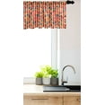 thumbnail image 3 of Ambesonne Geometric Window Valance, Zig Zag Fractal Look, 54" X 18", Multicolor, 3 of 3