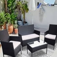 thumbnail image 4 of Sala De Exterior 4 Piezas Para Jardín y Terraza, Sillón Con Sillas y Mesa, Elegante, 4 of 4