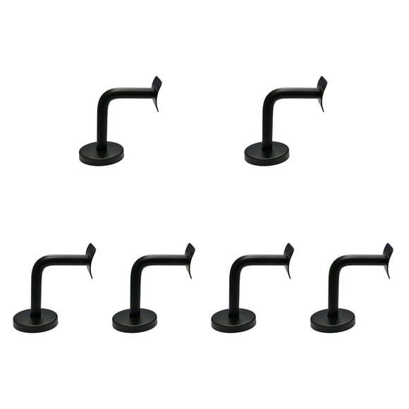 6 soportes de pasamanos de acero inoxidable, resistentes, para escaleras, para centros comerciales, viviendas y edificios. 6 cm x 6 cm x 5 cm