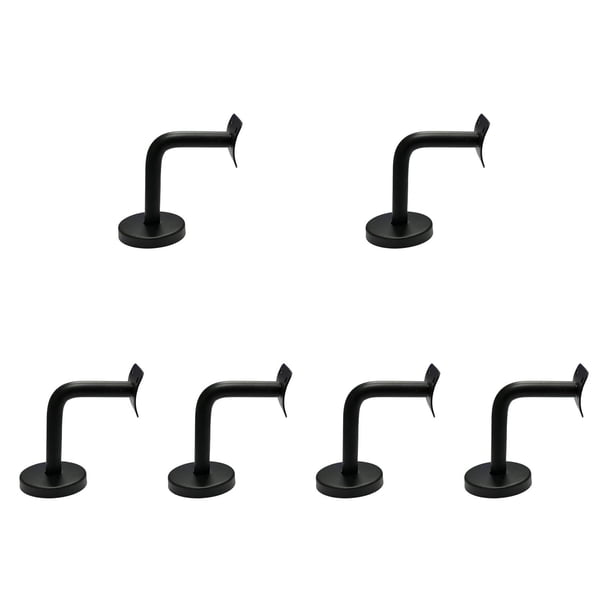 6 soportes de pasamanos de acero inoxidable para escaleras. 6 cm x 6 cm x 5 cm