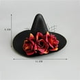 thumbnail image 4 of WYJ halloween wizard hat halloween barrettes happy halloween headband Mini Top Hat Fascinator clip halloween witch headpiece mini hat clips for women accessories men and women Gothic-0614, 4 of 5
