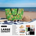thumbnail image 5 of Balery St Patrick's Day6 Beach Travel Bag - Water-Resistant, Large Capacity Lightweight Tote with 7 Pockets for Women and Men - Perfect for Beach, Pool, Gym, and Travel, 5 of 7