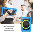thumbnail image 3 of For iPad Mini 5th/4th Generation Case 7.9 inch 2019/2015, 360 Rotating Shockproof Cover with Stand, Screen Protector, Shoulder Strap, Sky Blue, 3 of 7