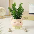 thumbnail image 2 of MYG Cute Animal Hanging Flower Pot: Enhance Your Space with Adorable Resin Decor, 2 of 9