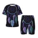 thumbnail image 1 of Balery Dreamcatcher With Colorful Feathers Conjunto de Pijama Infantil de Manga Corta con Estampado – Ropa de Dormir de Algodón Suave-Medium, 1 of 6