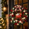 thumbnail image 7 of Clearance! Large Size 3D Fabric Poke Wreath DIY Kit, Christmas Wreath DIY Kit for Adults, Holiday Gift for Home Hanging Decor (Sleigh), 7 of 7