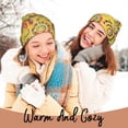 thumbnail image 4 of Hirioo Colourful Tie Dye 1 for Men's Knit Cuffed Beanie for Outdoor Activities Unisex, 4 of 6