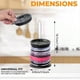 thumbnail image 2 of Paquete de 4 Organizadores Tapas Vasos Plegables, DiseñO Que Ahorra Espacio, Organizador con Base Goma Gruesa Estable, Independiente, 2 of 8