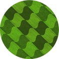thumbnail image 1 of Ahgly Company Machine Washable Indoor Round Transitional Deep Emerald Green Area Rugs, 7' Round, 1 of 7
