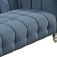 thumbnail image 5 of 89" Accent Sofa Couch, Dutch Fluff Upholstered Sofa with Solid Wood Legs & Buttoned Tufted Backrest, Modern Soft 3-Seat Armchair for Living Room Apartment Office, Blue, 5 of 7
