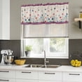 thumbnail image 5 of 4th of July Valances for Windows, Decorative Rod Pocket Window Valance Curtains, Independence Day Red Blue Love Heart Plaid Short Curtain Drapes for Kitchen/Living Room, 2 Panels, 42" W x 18" L, 5 of 8