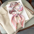 thumbnail image 2 of Bufanda de seda estampada para mujer, sección delgada, bufanda cuadrada pequeña, bufanda de seda de imitación para primavera y verano, decoración para el cuello, bufanda que combina con todo, 70*70cm, 2 of 2