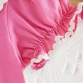 thumbnail image 4 of KPOPLK 3 6 9 12 18 Months Baby Girl Clothes Infant Summer Oversized Bubble Romper Toddler Baby Plain Short Sleeve Jumpsuit Hot Pink Size 6-12 Months, 4 of 7