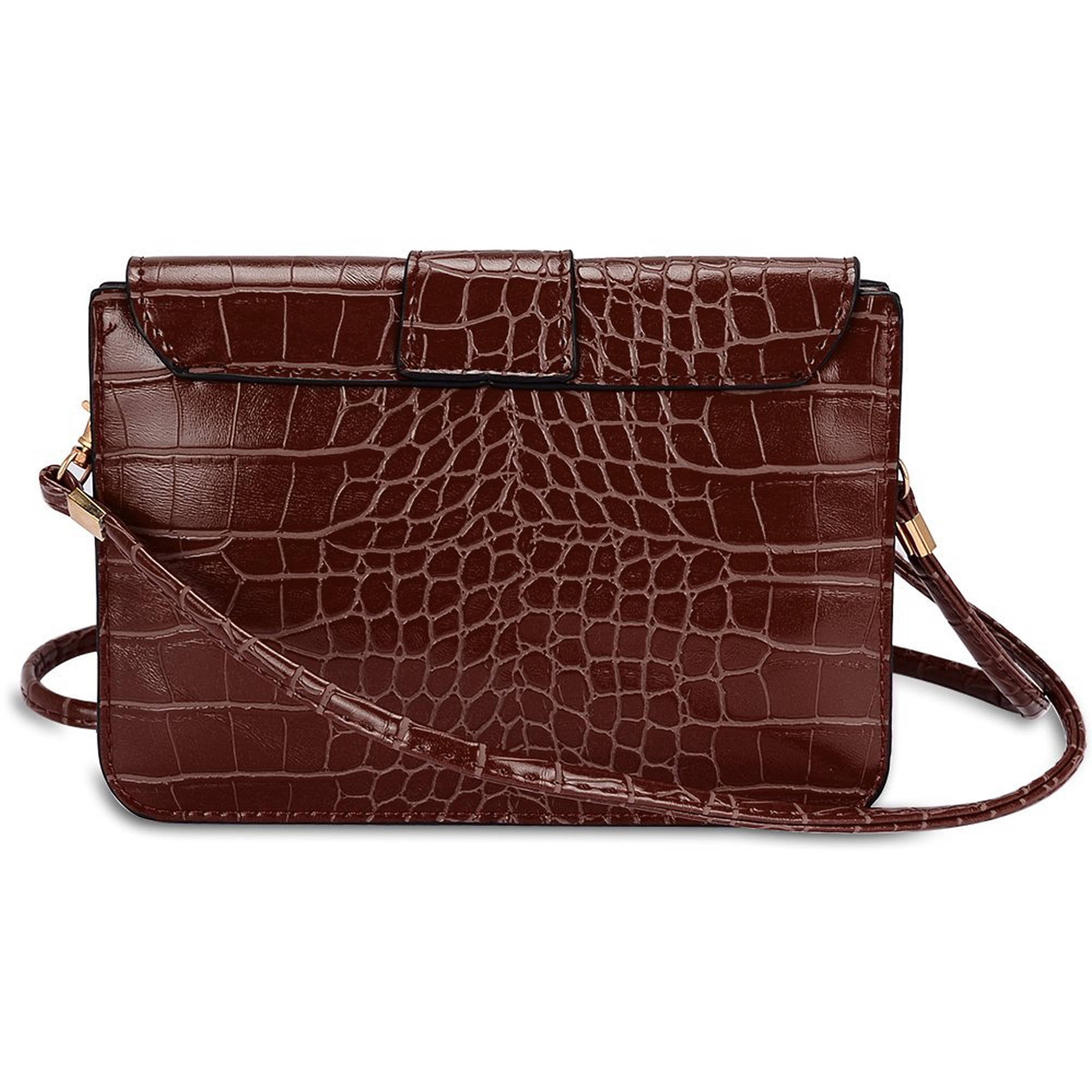 VANGODDY Crocodile Themed Eco Leather Horizontal Phone Pouch