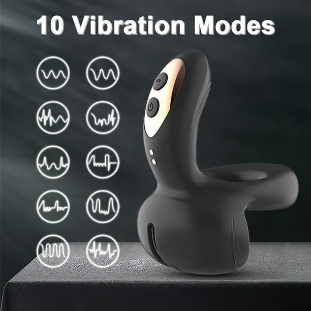 XBONP Vibrating Penis Ring Silicone Penis Ring Sex Toys for Couples Perineum Testicles Stimulation Penis Rings Mens Vibrator Waterproof