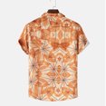 thumbnail image 4 of Camisas Vaqueras Para Hombre Manga Larga Camiseta de hombre Impreso Casua lBlouse Túnica (Orange, L), 4 of 6