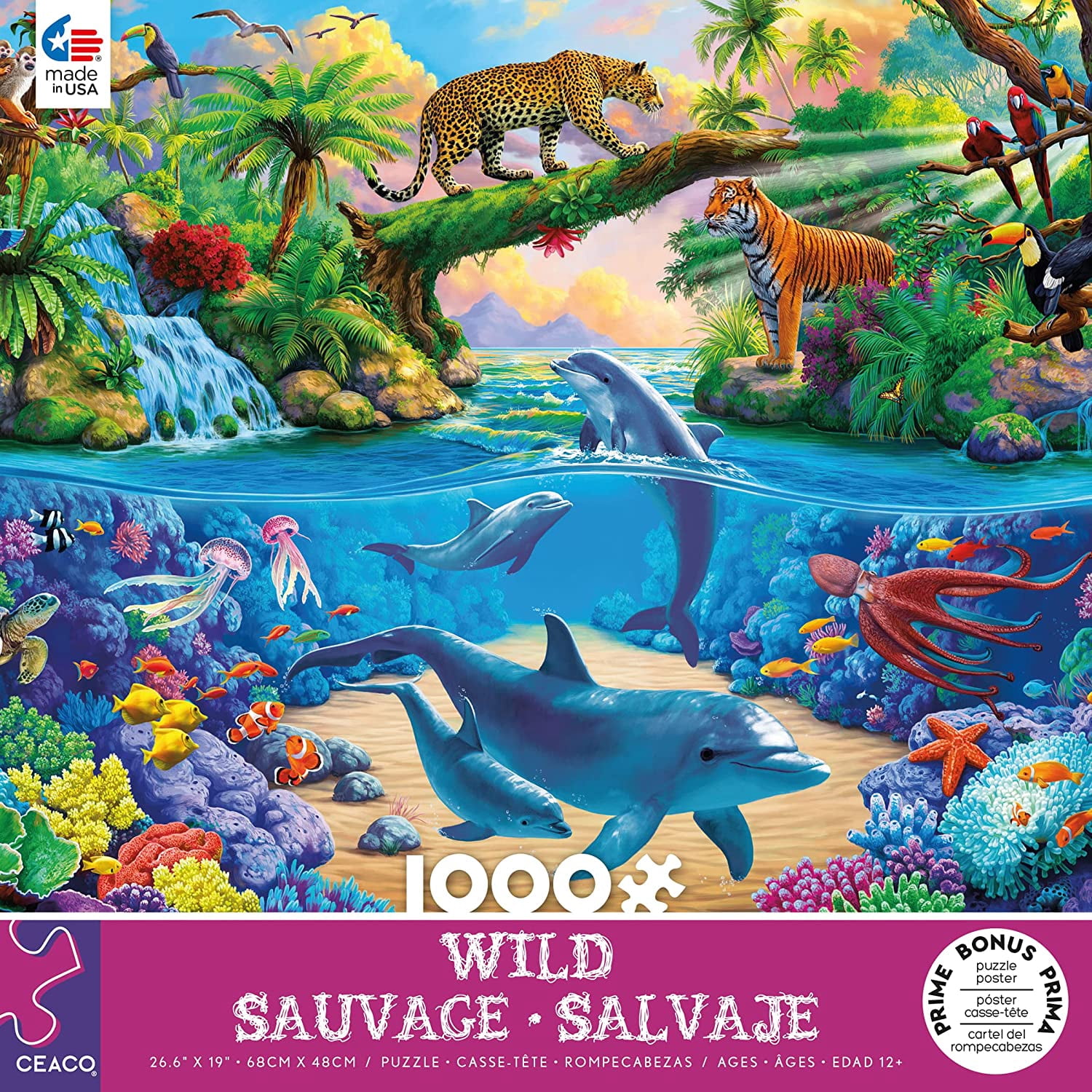 Ceaco - Wild - World of Nature - 1000 Piece Interlocking Jigsaw Puzzle