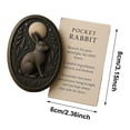 thumbnail image 3 of Adorable Rabbit Pocket Hugging Sculpture Heartwarming Desktop Ornament Cute Animal Figurine For Cozy Home, 3 of 6