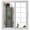 Blue, variant on Turquoise Vintage Door Window Privacy Film, Countryside Barn Abstract Art Static Cling UV Sun Blocking Heat Control Window Tint Day and Night, Non-Adhesive One Way Windows Privacy Cover 17.7''x78.7''