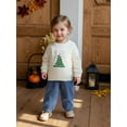 thumbnail image 5 of Rovasas Little Girl Christmas Sweater Tree Crewneck Long Sleeve Knit Tops, 5 of 9