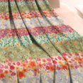thumbnail image 3 of Pioneer Flower Floral Print Pattern Blanket,Comfortable Soft Flannel Throw Blanket,All Season,Warm Lightweight Blankets for Sofa Bed Couch Living Room Chair,40"x50", 3 of 4
