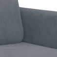 thumbnail image 3 of vidaXL 2 Piece Sofa Set with Pillows Dark Grey Velvet, 3 of 5